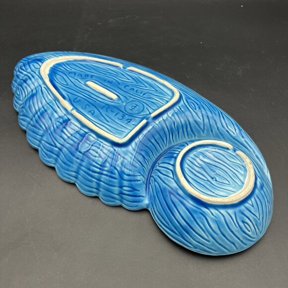 Nasco Santa Anita Ware Sierra Chip n' Dip Bowl Blue Vintage California USA R-134 - Picture 12 of 16